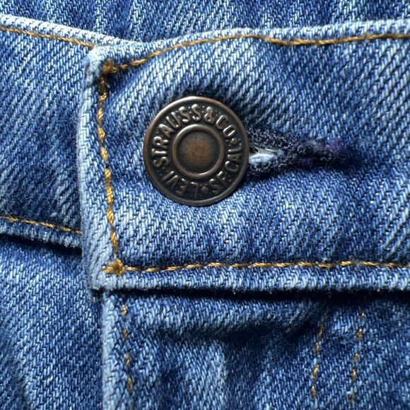 Vintage Levis 519-0217 Orange Tab Straight Medium Wash Blue Jeans Mens 36x32 - Picture 3 of 10